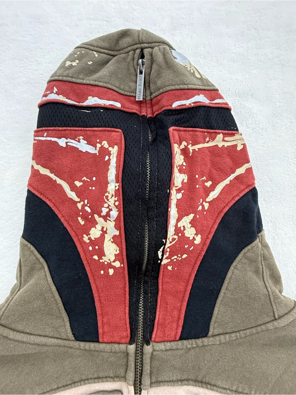 VINTAGE MARC ECKO STAR WARS BOBA FETT FULL ZIP HOODIE XXL 2X HOODIE SWEATSHIRT - Picture 11 of 11